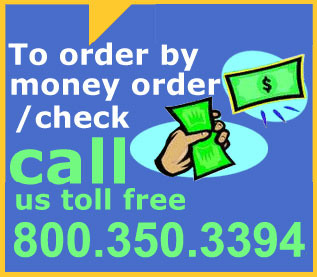 Money or Check Call 1-800-350-3394